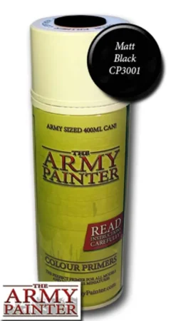 Army Painter - Base Primer - Matt Black Spray (400ml)