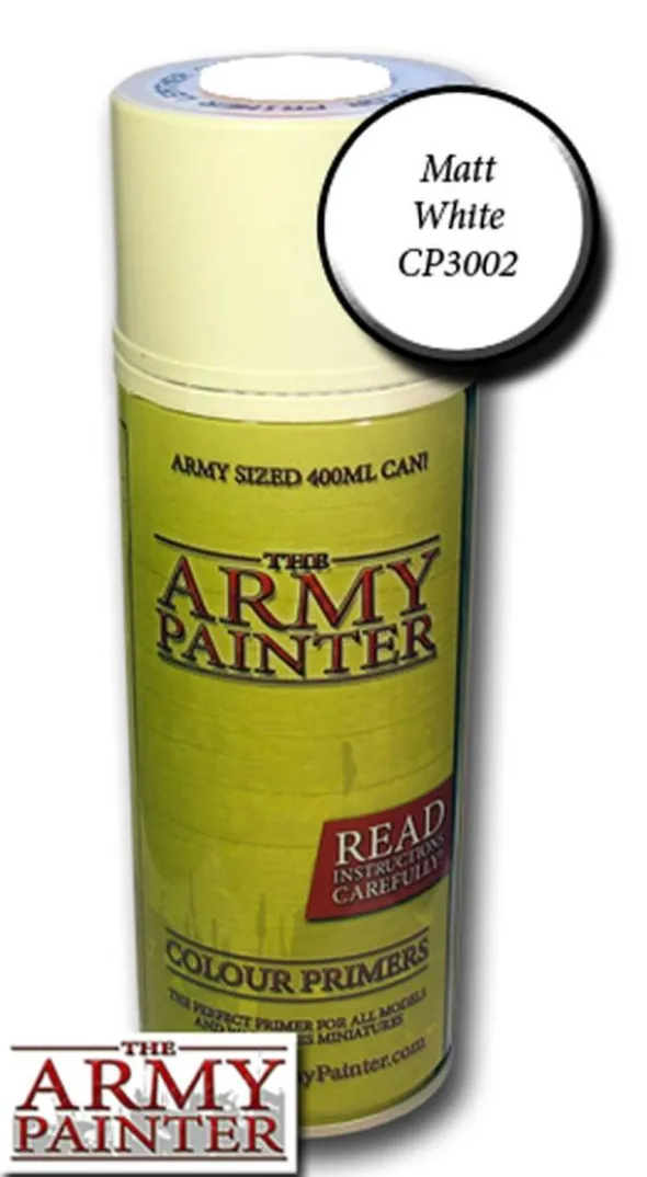 Army Painter - Base Primer - Matt White Spray (400ml)