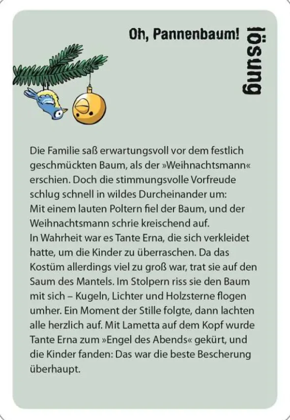 black stories junior - Oh Pannenbaum!