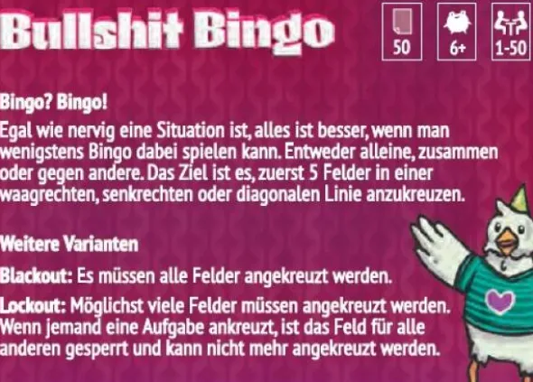 Bullshit Bingo - Familienfeier