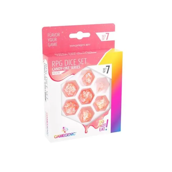Candy-like Series - Peach - RPG Dice Set