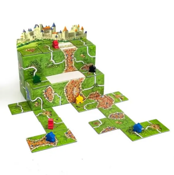 Carcassonne: 3D Startlandschaft + Alternativ-Inlay (Mini-Erw.)