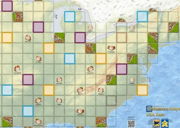 Carcassonne: Maps (7er Set) (Mini-Erw.) (deutsch/engl.)