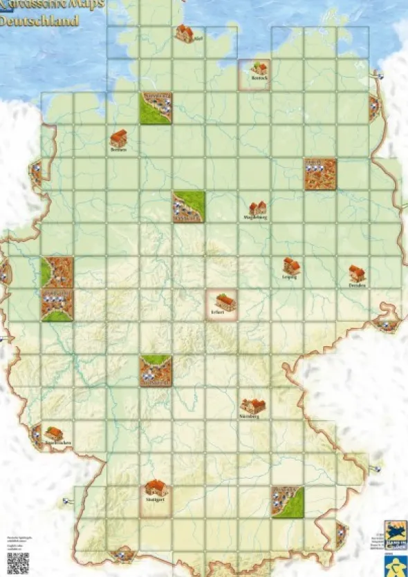Carcassonne: Maps (7er Set) (Mini-Erw.) (deutsch/engl.)