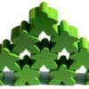 Carcassonne: Meeple - 10er-Set HOLZ Braun