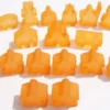 Carcassonne: Meeple - komplettes Spielfiguren-Set (19 Figuren) FROZEN Orange