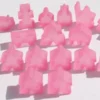 Carcassonne: Meeple - komplettes Spielfiguren-Set (19 Figuren) FROZEN Rosa