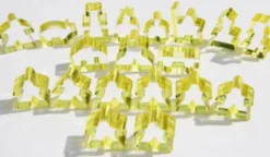 Carcassonne: Meeple - komplettes Spielfiguren-Set (19 Figuren) TRANSPARENT Gelb