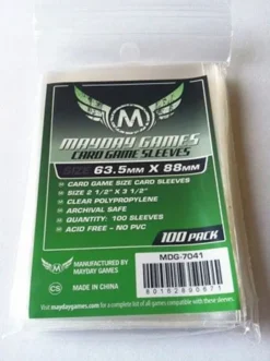 Card Game Sleeves (100) 63,5mm x 88mm (grün) - 7041
