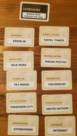 Codenames Through the Ages (first edition of Codenames) Promo Pack (Exp.) (engl.)