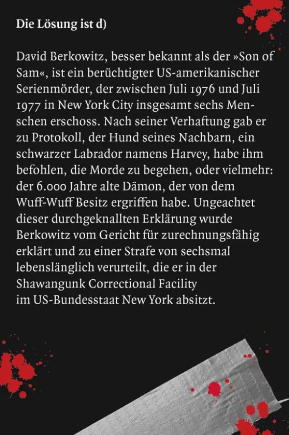 Das große True Crime Quiz