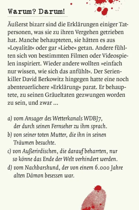 Das große True Crime Quiz