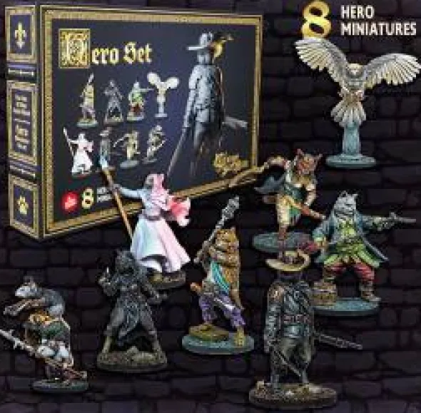 Die Katzen von Mont Saint Michel Hero Miniatures Set (Erw.) (deutsch)
