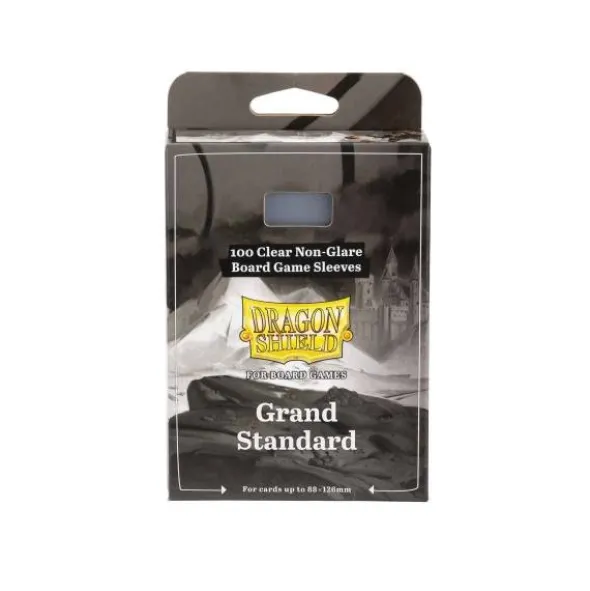 Dragon Shield: Board Game Sleeves Clear/NonGlare – Grand Standard 88mm x 126mm (100)