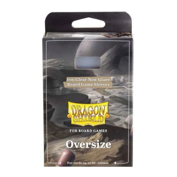Dragon Shield: Board Game Sleeves Clear/NonGlare – Oversize 80mm x 120mm (100)