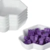 6er-Pack Shell Tokenhalter/Schälchen WEISS