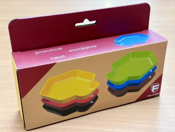 6er-Pack Shell Tokenhalter/Schälchen GELB