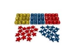 Europe Divided: Wooden Dice and Meeples Set