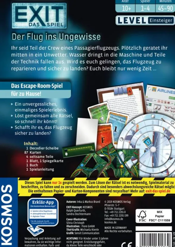 EXIT - Das Spiel: Der Flug ins Ungewisse