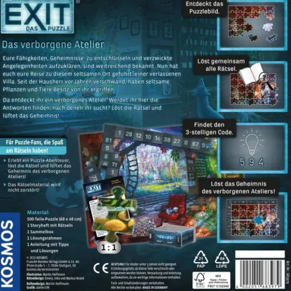 EXIT - Puzzle: Das verborgene Atelier