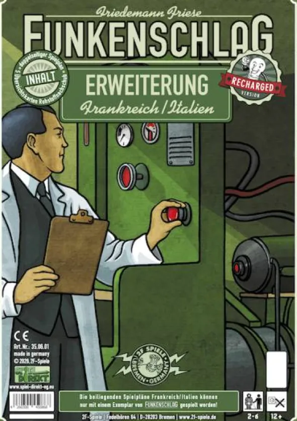 Funkenschlag Erw. 1 (Recharged Version): Frankreich/Italien