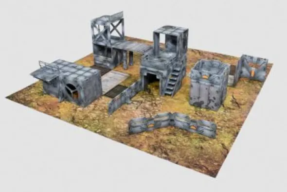 HALO Flashpoint Deluxe Buildable 3D Terrain Set (Erw./Exp.)