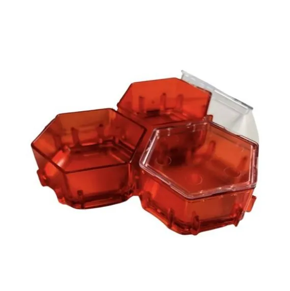 Honeycombs Ressourcenschalen Crystal Palace Red 3er-Pack
