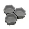 Honeycombs Ressourcenschalen Stone Grey 3er-Pack