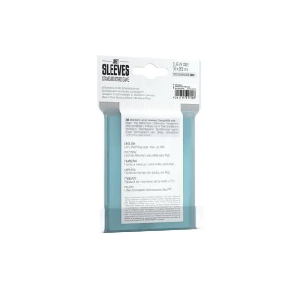 Just Sleeves – Standard Card Game Clear 66mm x 92mm (50 Hüllen)