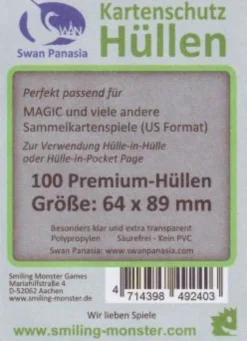 Kartenhüllen, 64mm x 89mm, 100 Stück, Premium