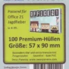 Kartenhüllen, 57mm x 90mm, 100 Stück, Premium
