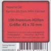 Kartenhüllen, 45mm x 70mm, 100 Stück, Premium