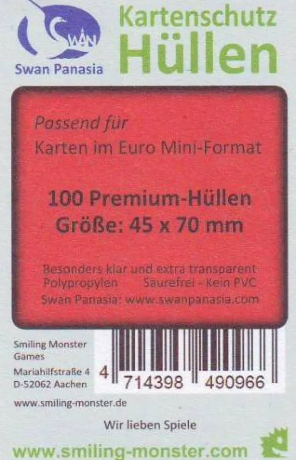 Kartenhüllen, 45mm x 70mm, 100 Stück, Premium