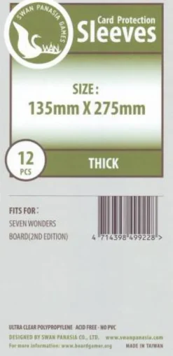 Kartenhüllen, 135mm x 275mm, 12 Stück, Premium