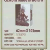 Kartenhüllen, 62mm x 103mm, 75 Stück, Premium