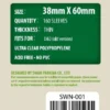 Kartenhüllen, 38mm x 60mm, 160 Stück, Standard