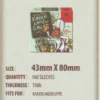 Kartenhüllen, 43mm x 80mm, 160 Stück, Standard