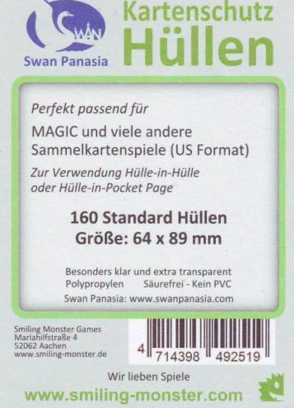 Kartenhüllen, 64mm x 89mm, 160 Stück, Standard