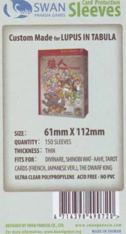 Kartenhüllen, 61mm x 112mm, 150 Stück, Standard