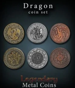 Legendary Metall Münzen Set Drachen