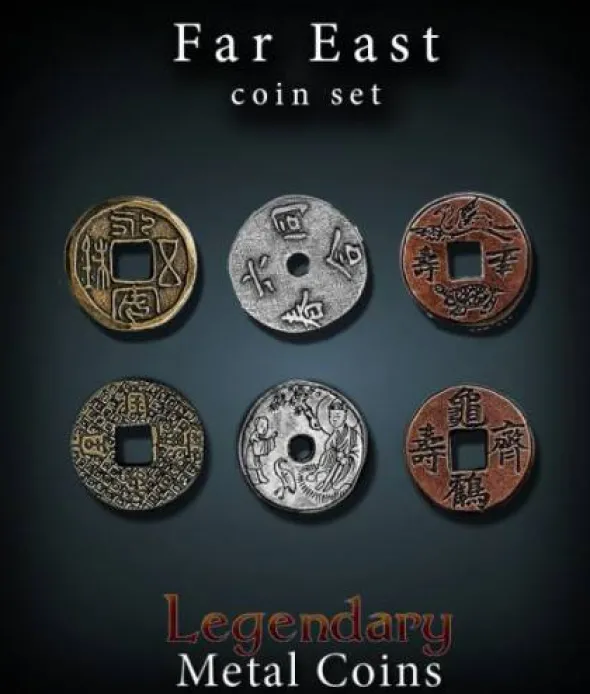 Legendary Metall Münzen Set Ferner Osten