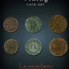 Legendary Metall Münzen Set Wikinger
