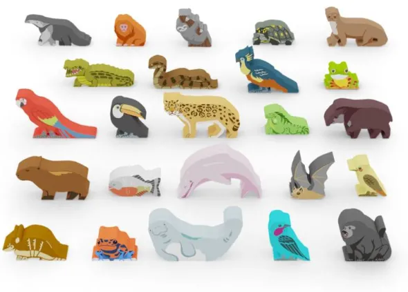Life of the Amazonia Meeple Set (Exp.) (engl.)
