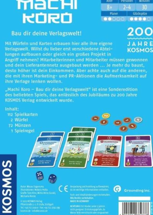 Machi Koro - Bau dir eine Verlagswelt!