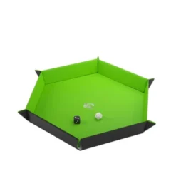 Magnetic Dice Tray Hexagonal Black&Green