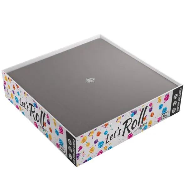 Magnetic Dice Tray Square Black&Gray