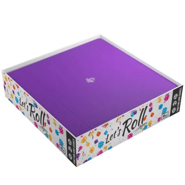 Magnetic Dice Tray Square Black&Purple