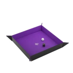 Magnetic Dice Tray Square Black&Purple