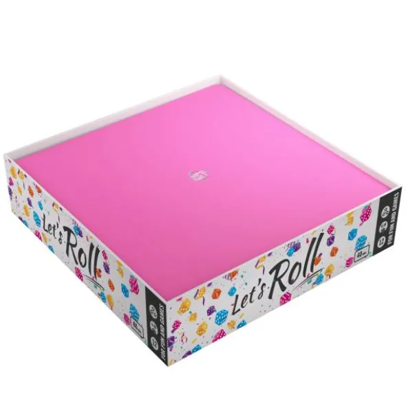 Magnetic Dice Tray Square Black&Pink