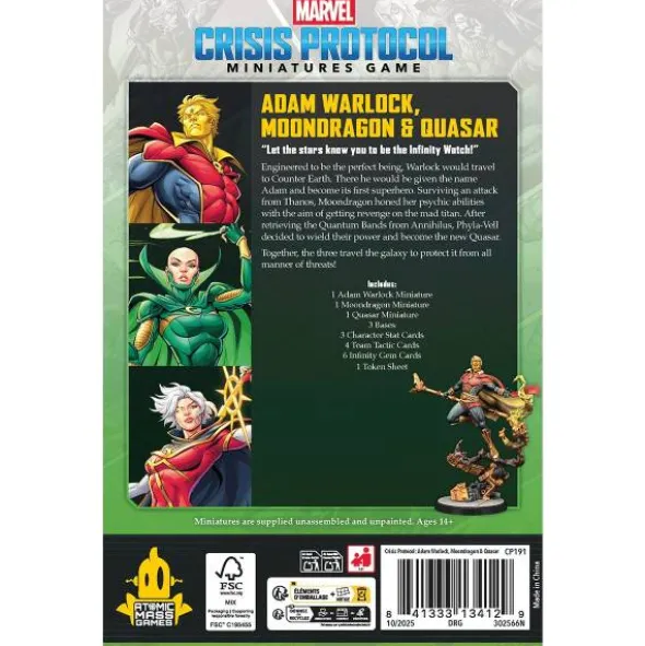 Marvel: Crisis Protocol - Adam Warlock, Moondragon & Quasar Character Pack (Exp.) (engl.)